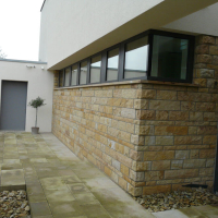 Verblendungsmauerwerk aus Sandstein - Niedersachsen