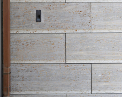 Wandverkleidung Muschelkalk