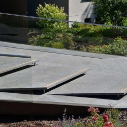 Gartenplatten aus Muschelkalk (Memphis Osiris)