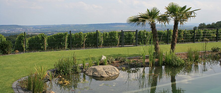 Schwimmteich im Garten