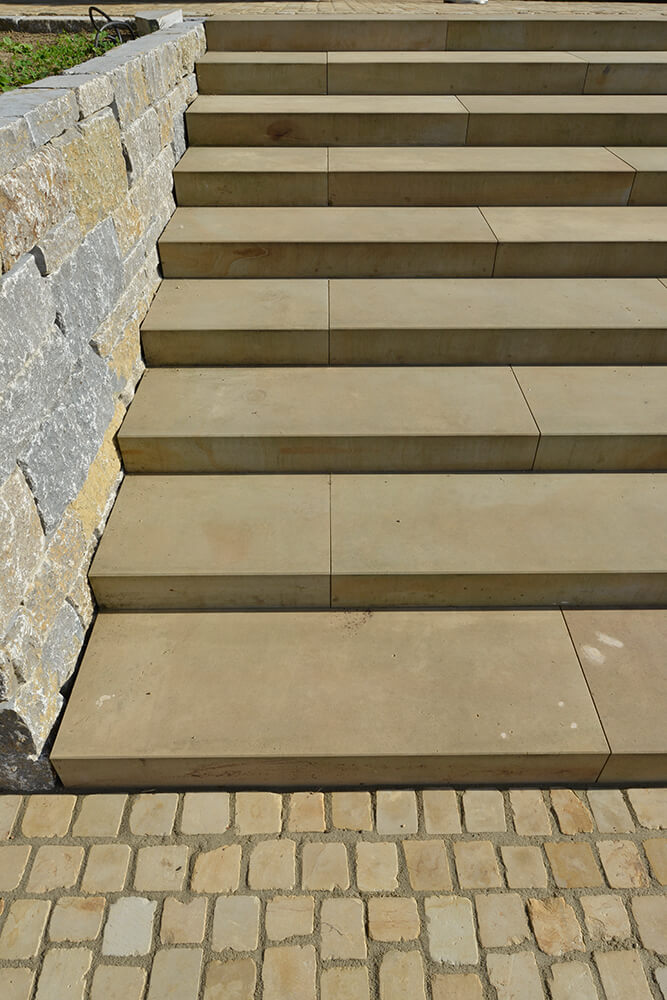 Treppe aus Sandstein