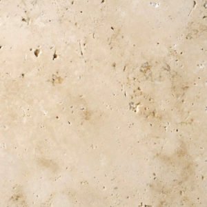 Gartenplatte Travertin Troja hell (Römischer Verband)
