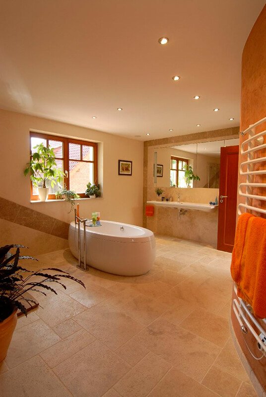 Natursteinfliesen Travertin hell Römischer Verband?ab 49