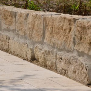 Terrassenplatten Travertin Troja hell (Römischer Verband) (19)