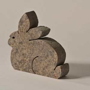 Naturstein Häschen - Muschelkalk Memphis Ra